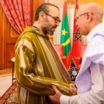 Sa Majesté Mohammed VI, Roi du Maroc reçoit le Président de la République Islamique de Mauritanie